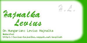 hajnalka levius business card